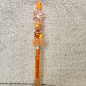 Orange and Pink Decorative Pencil